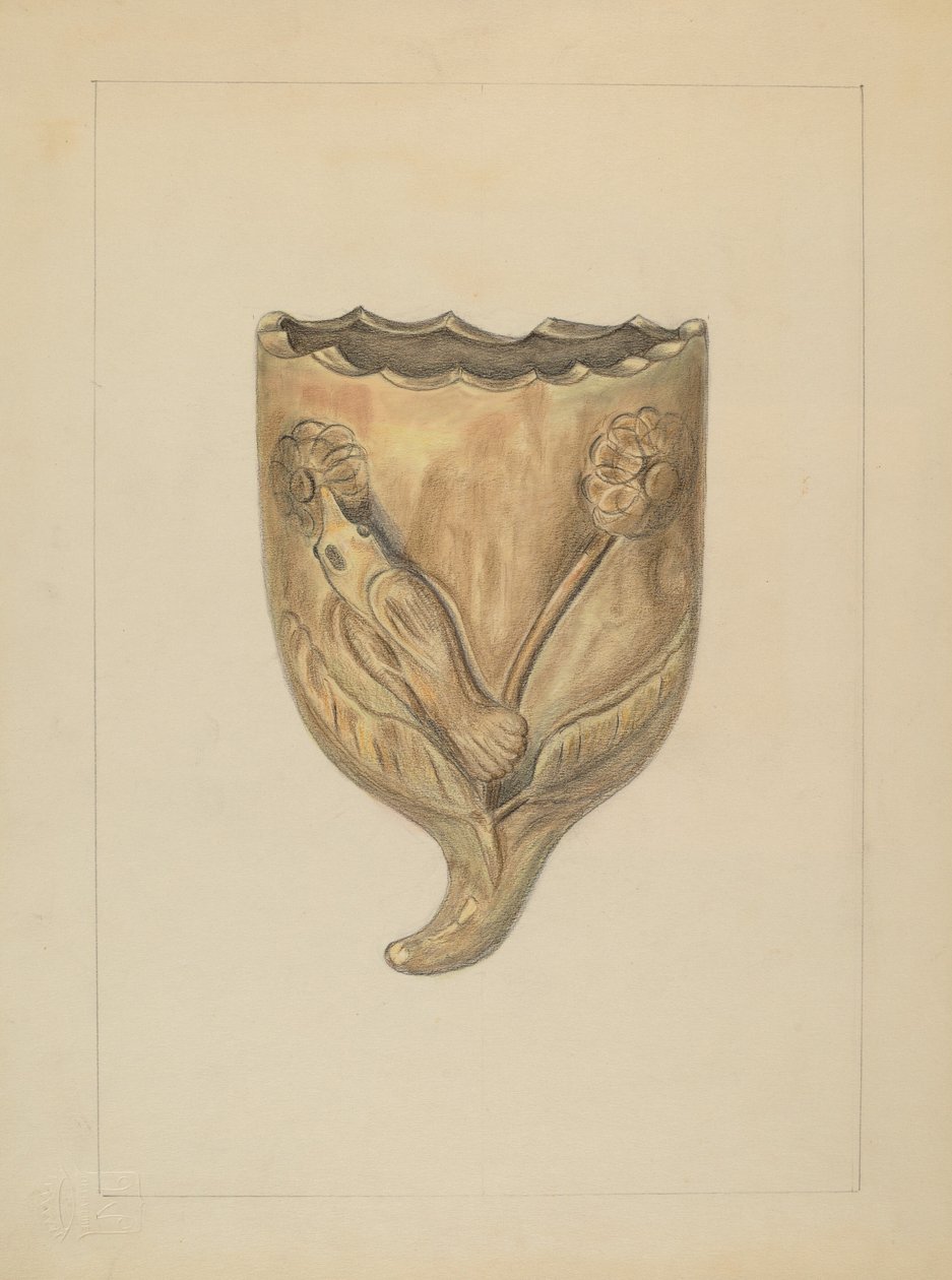 Nástěnná kapsa na květiny, 19351942. od Gertrude Lemberg