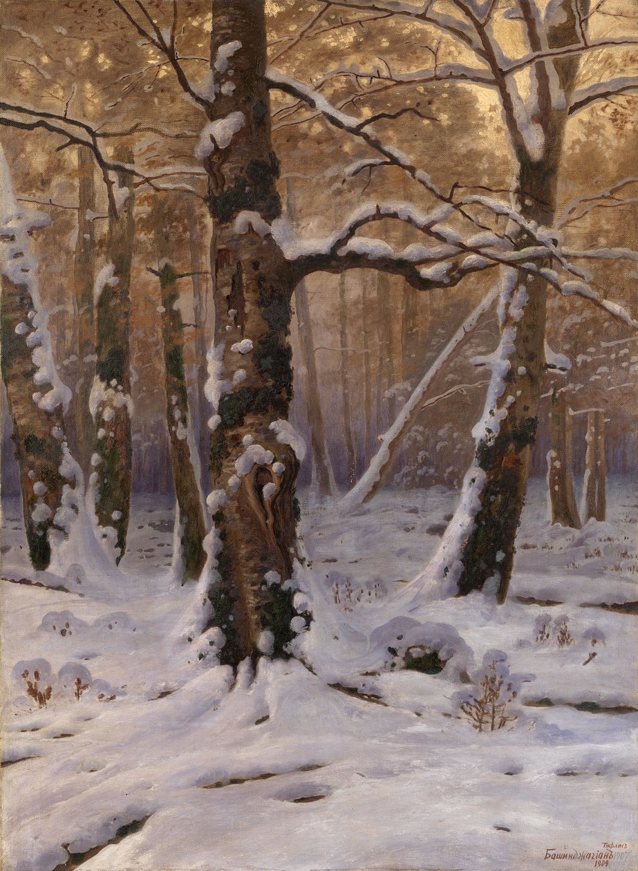 Zimní ráno, 1907-1909 od Gevorg Bashindzhagyan