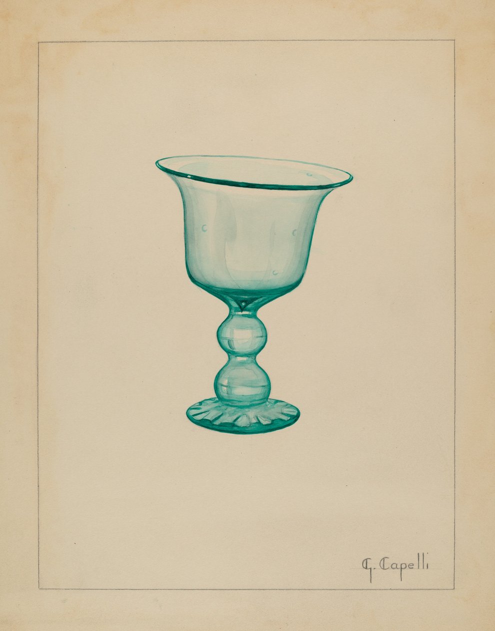 Pohár, c. 1936. od Giacinto Capelli
