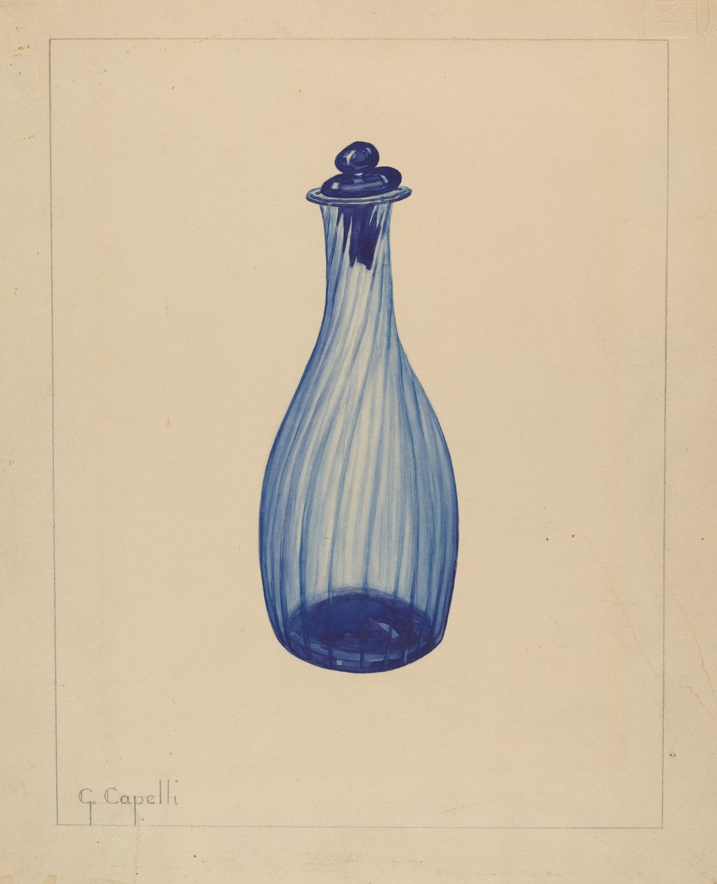 Láhev na toaletní vodu, 1937. od Giacinto Capelli