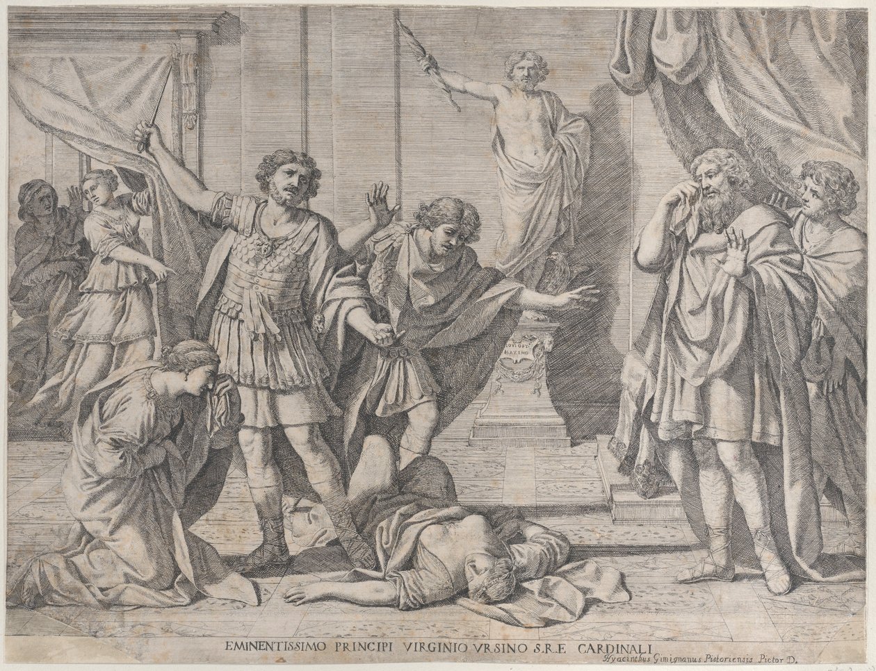Smrt Virginie, 1630-80. od Giacinto Gimignani