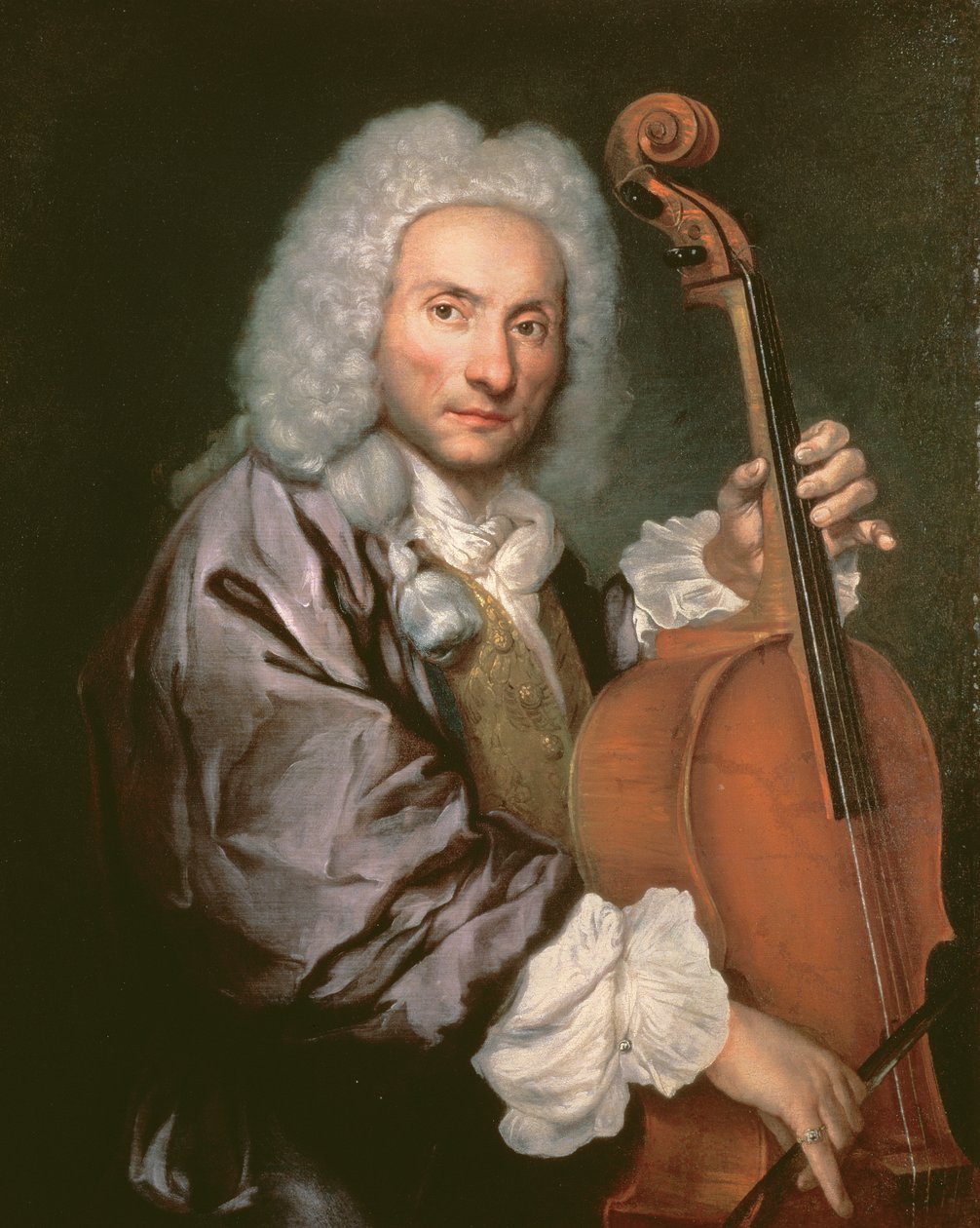 Cello player, c.174550 od Giacomo Ceruti