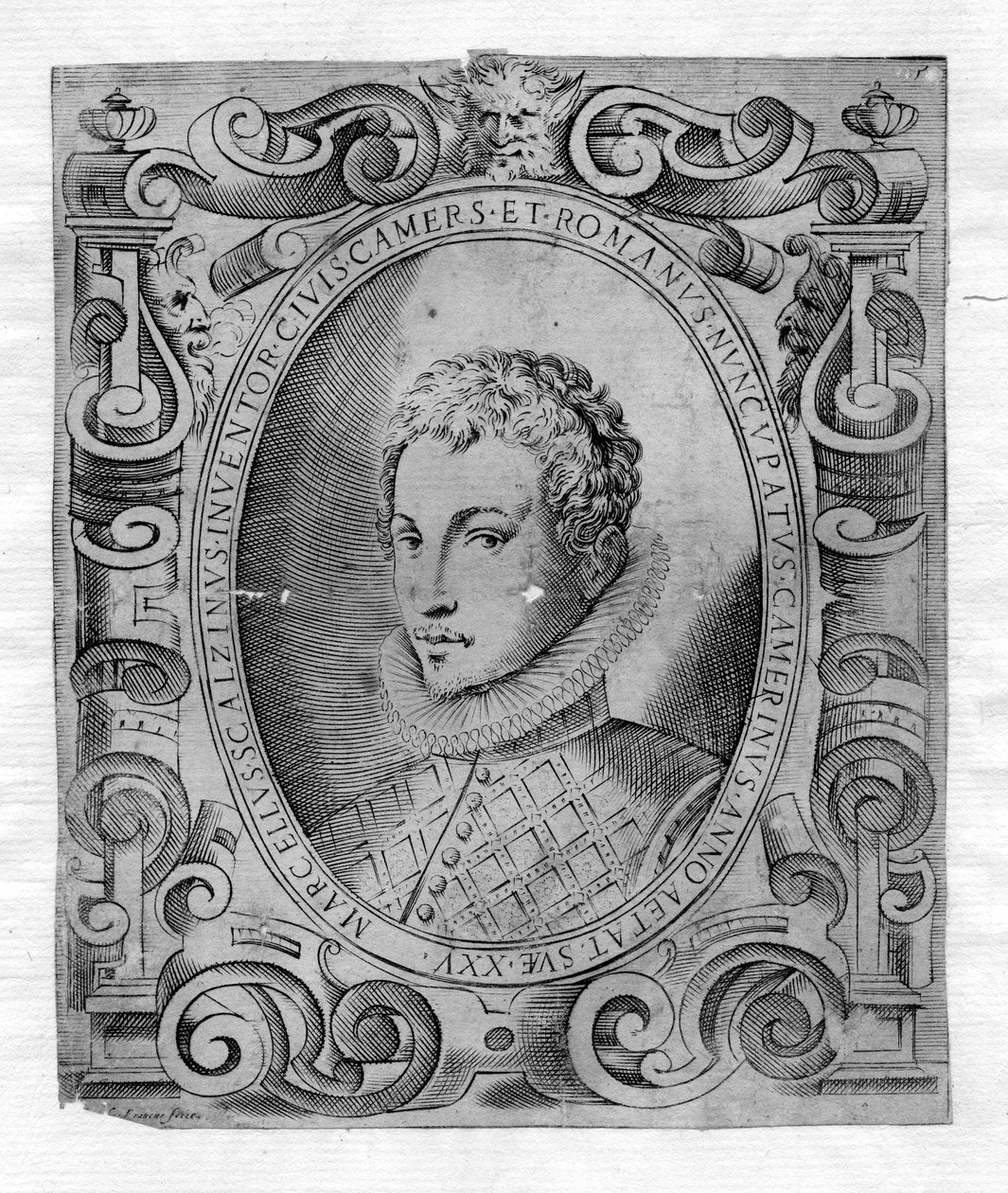 rytý portrét od Giacomo Franco