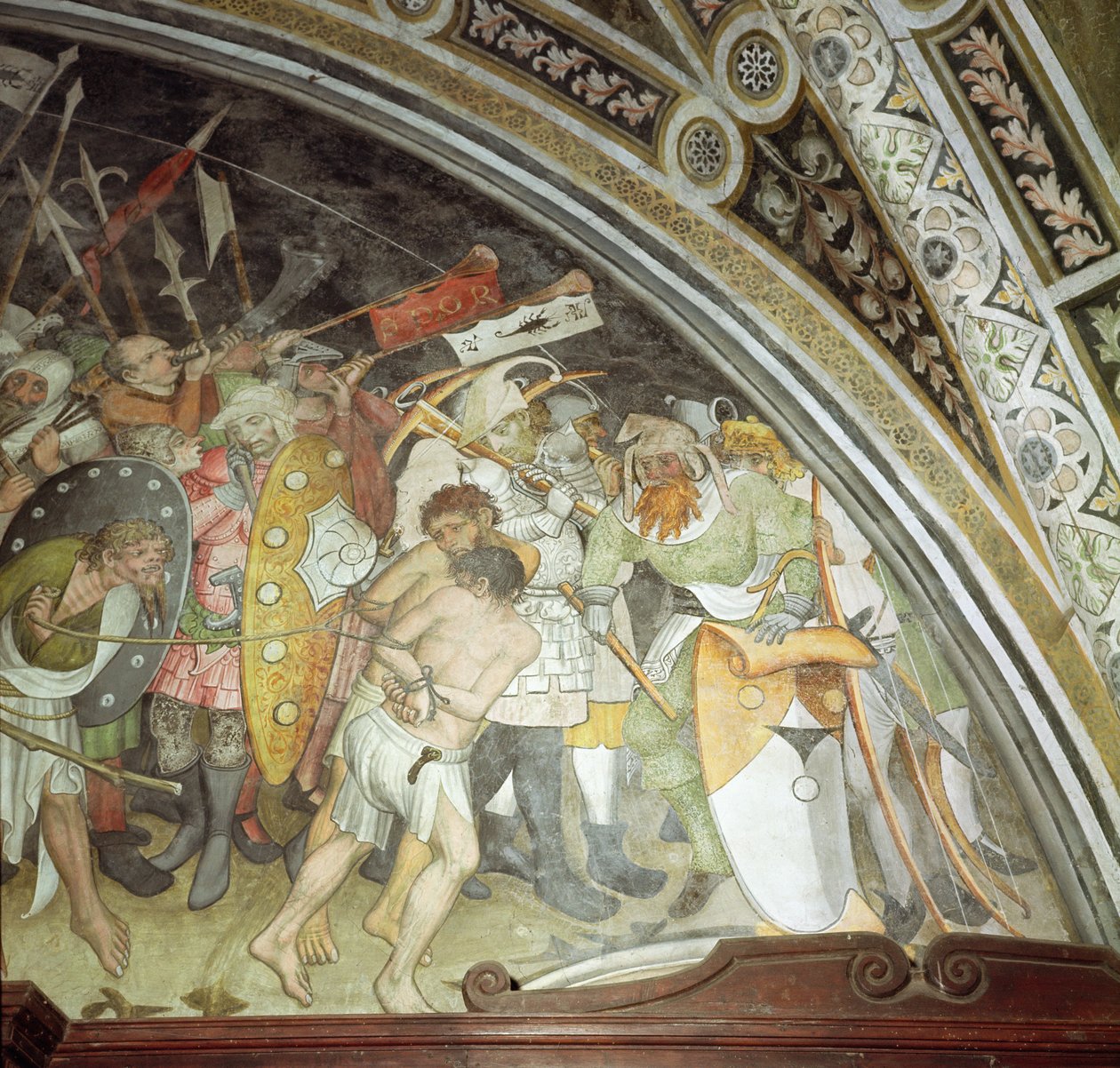 Cesta na Kalvárii (detail) od Giacomo Jaquerio