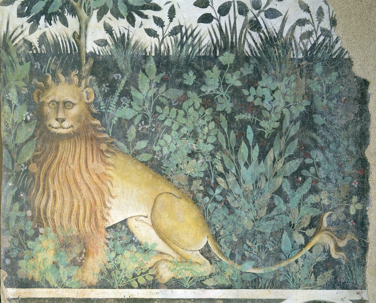 Fontána života, detail lva, 1418-30 od Giacomo Jaquerio