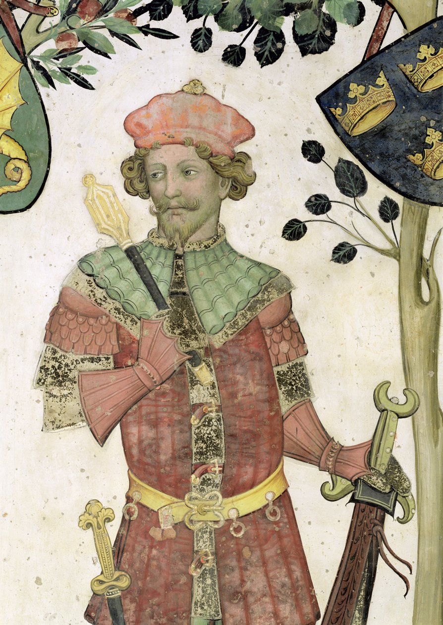 Devět hodných a devět hodných žen, detail Jidáše Makabejského, 1418-30 od Giacomo Jaquerio