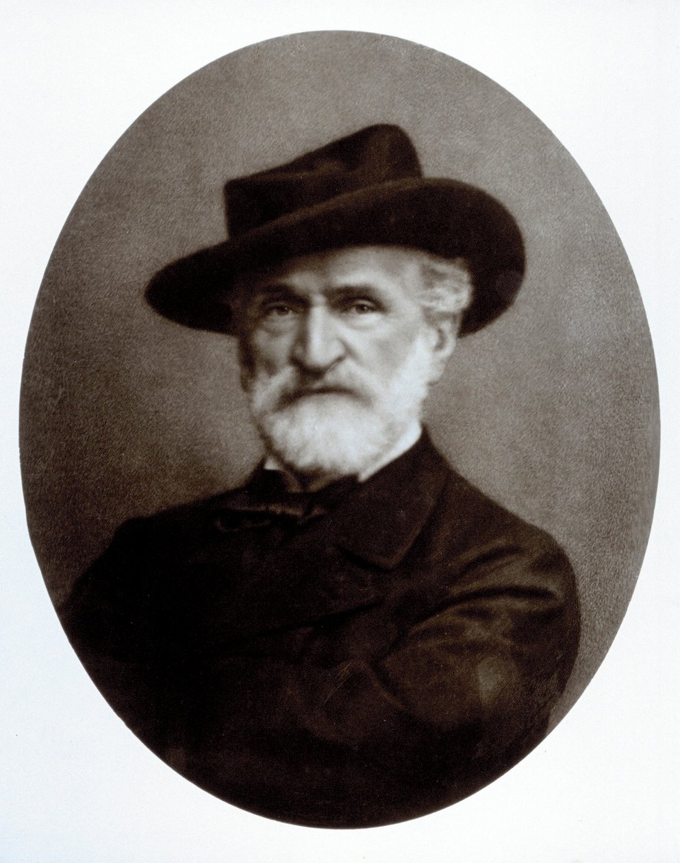 Portrét Giuseppe Verdiho od Giacomo Brogi