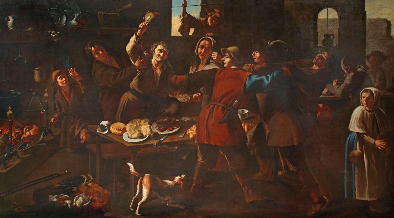 The Brawl. od Giacomo Francesco Cipper