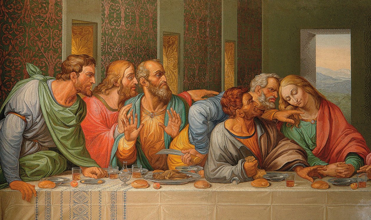 Mikromozaiková deska, Řím, konec 18. století od Giacomo Raffaelli