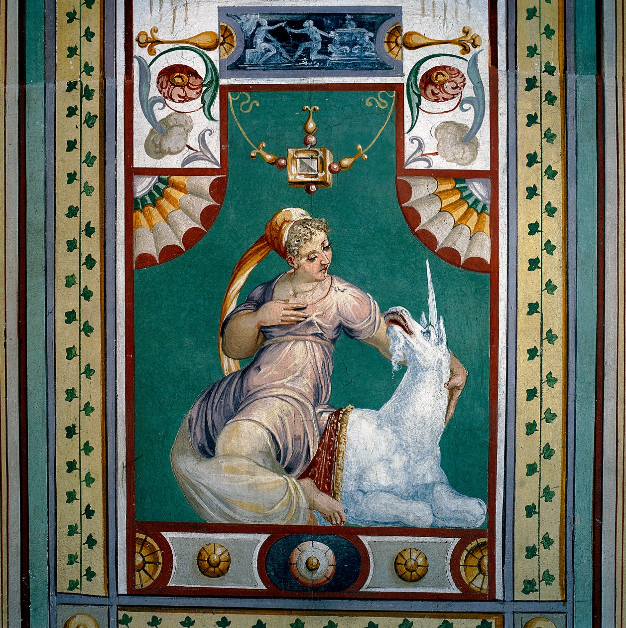 Alegorie cudnosti (freska) od Giallo Fiorentino