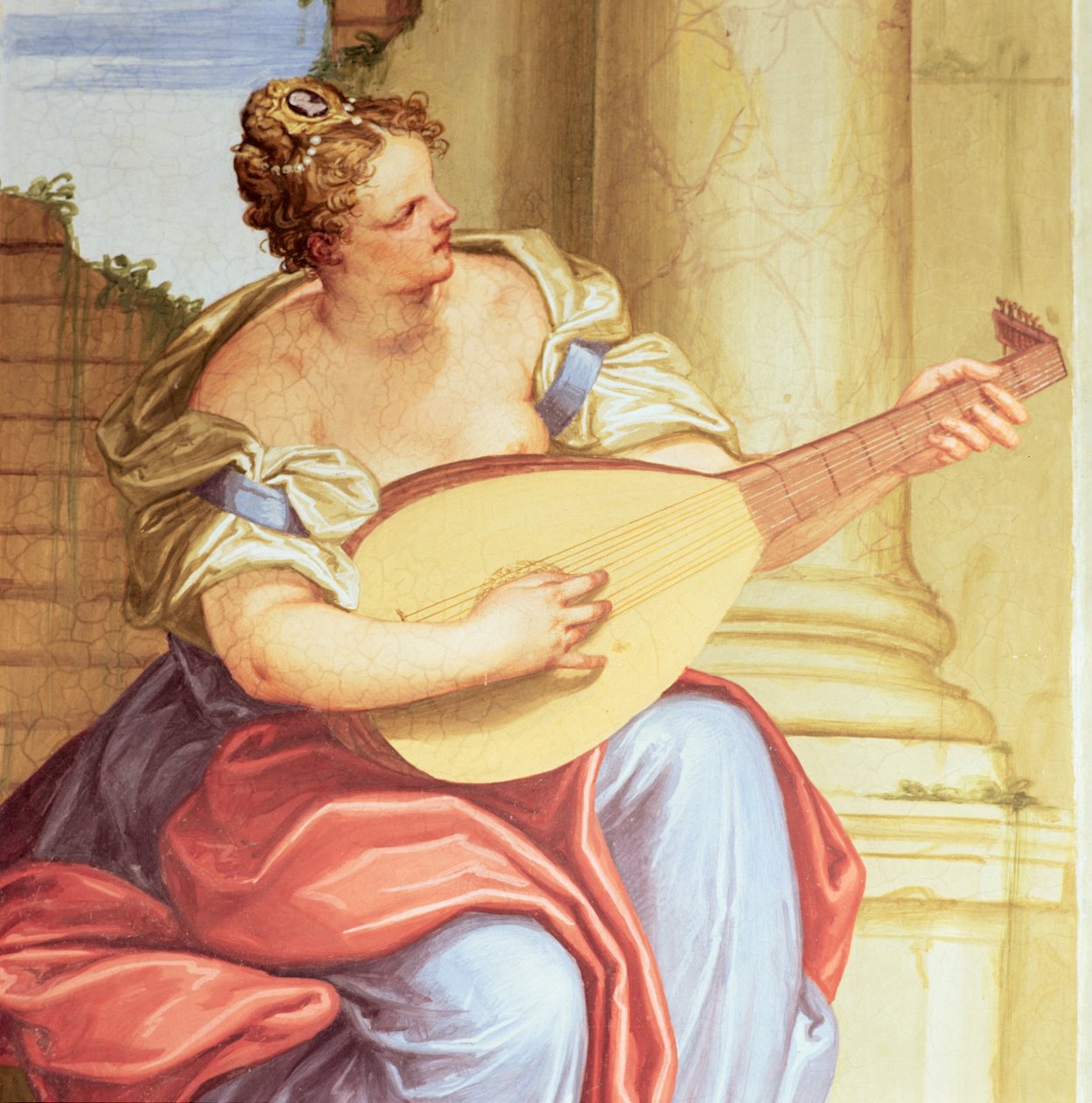 Hudba (detail z 283697) od Giambattista 1526 78 Zelotti