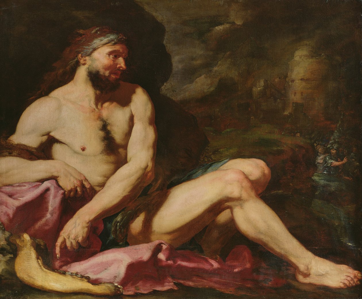 Samson vítězný od Giambattista Langetti