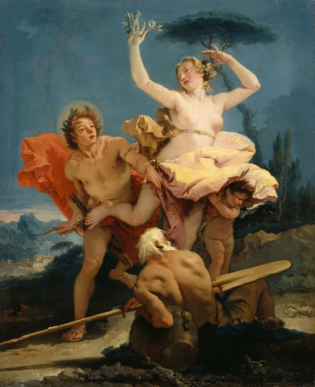 Apollo a Daphne, 1743-1745. od Giambattista Tiepolo