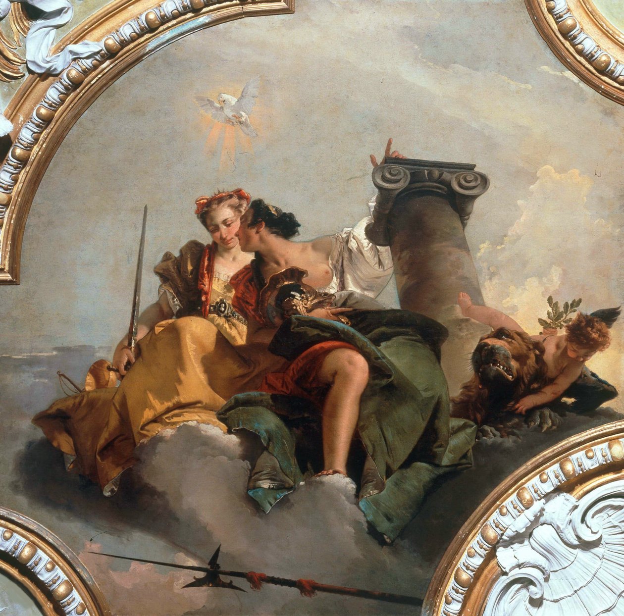 Odvaha a spravedlnost, 1744. od Giambattista Tiepolo