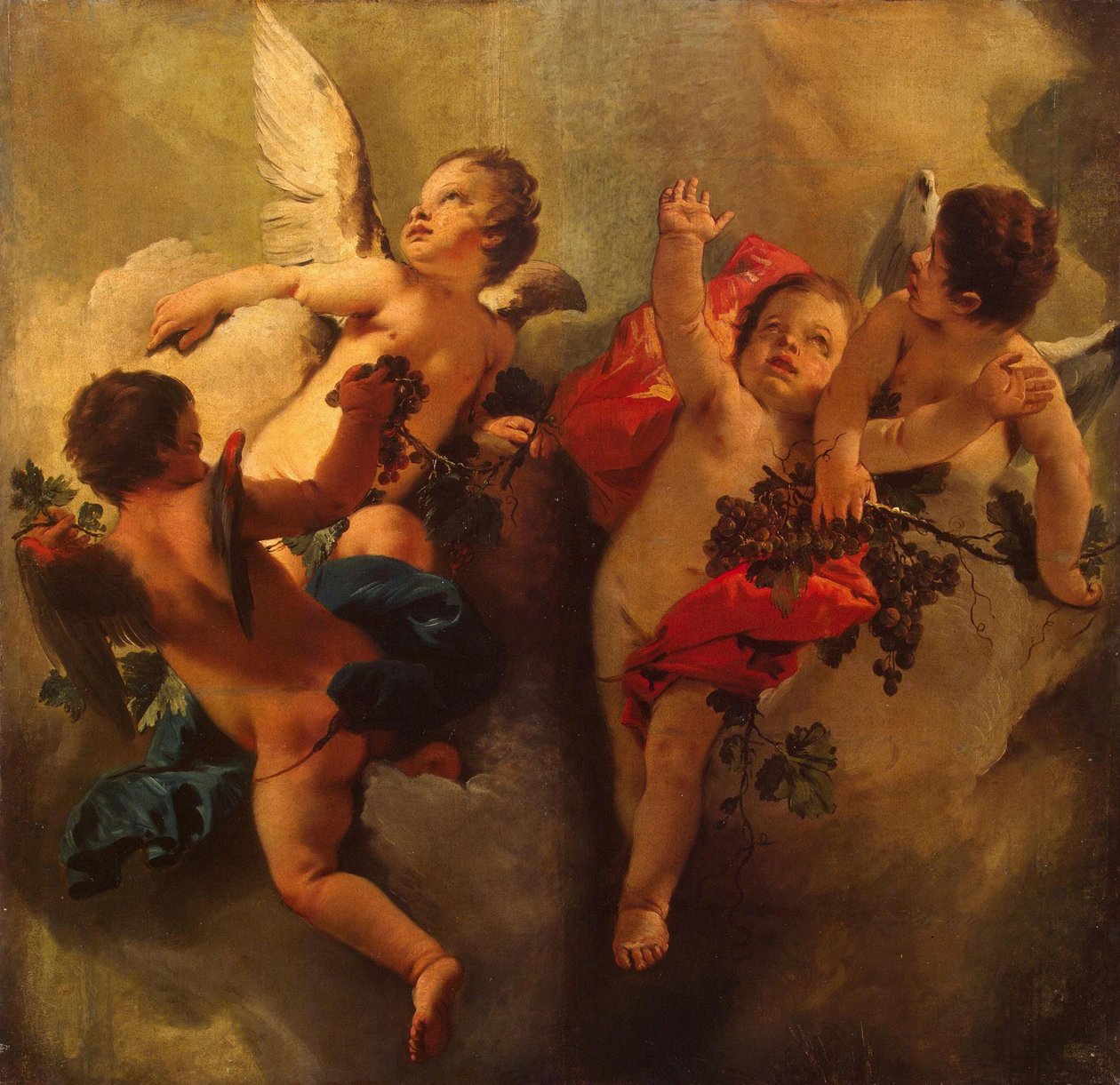 Cupids s hrozny. Série Four Seasons, 1740s. od Giambattista Tiepolo