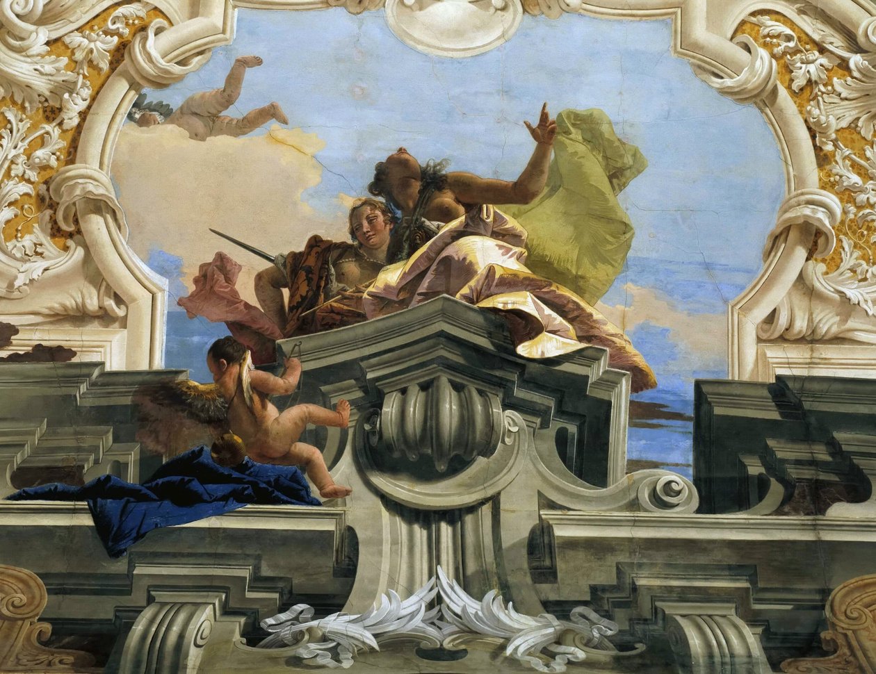 Spravedlnost umožňuje Harmony triumfovat, asi 1746. od Giambattista Tiepolo