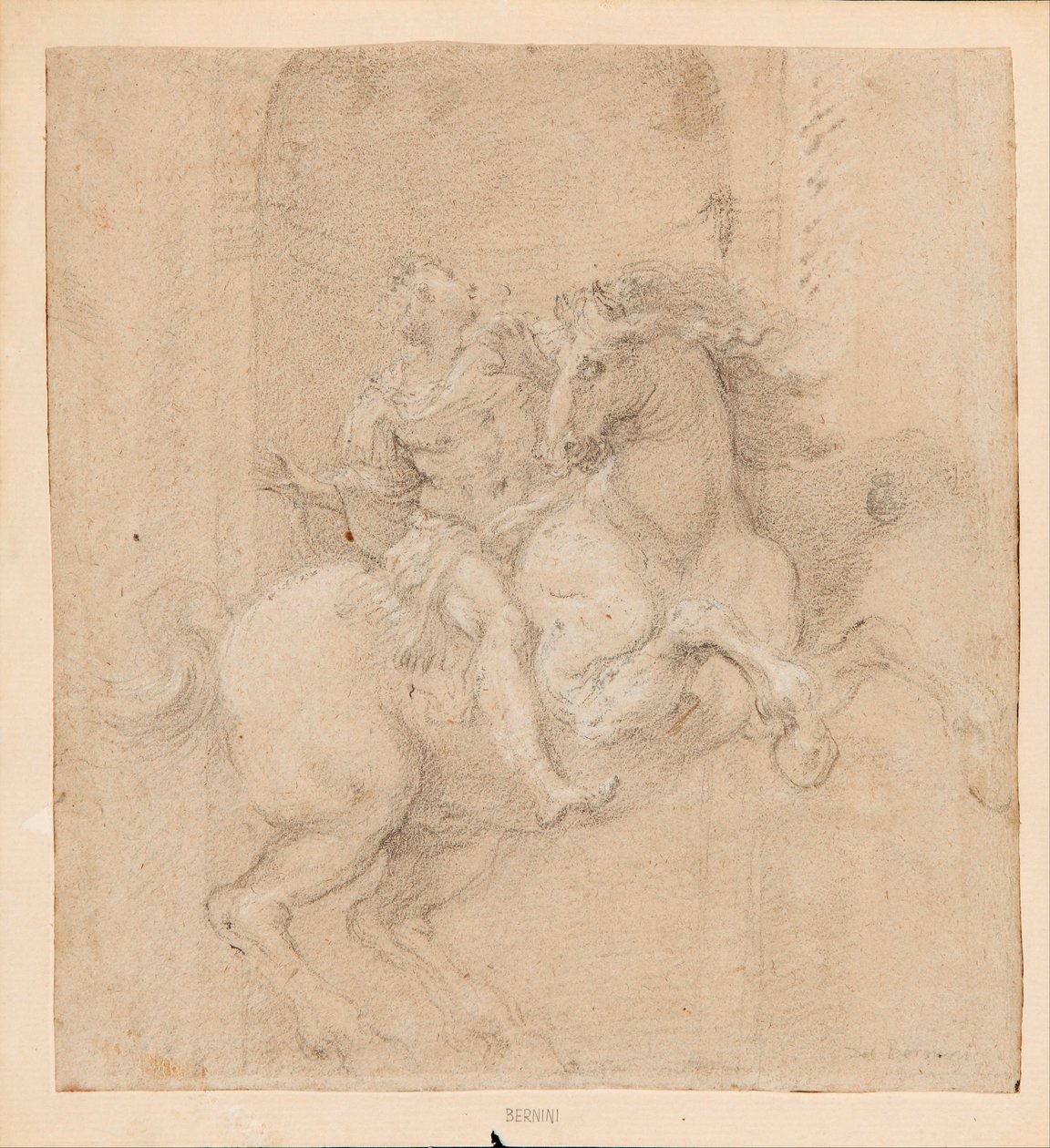 Císař Konstantin na koni. od Gian Lorenzo Bernini