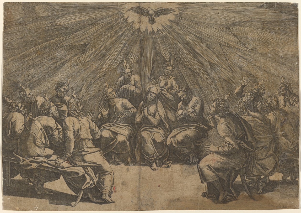 letnice od Gian Jacopo Caraglio after Raphael