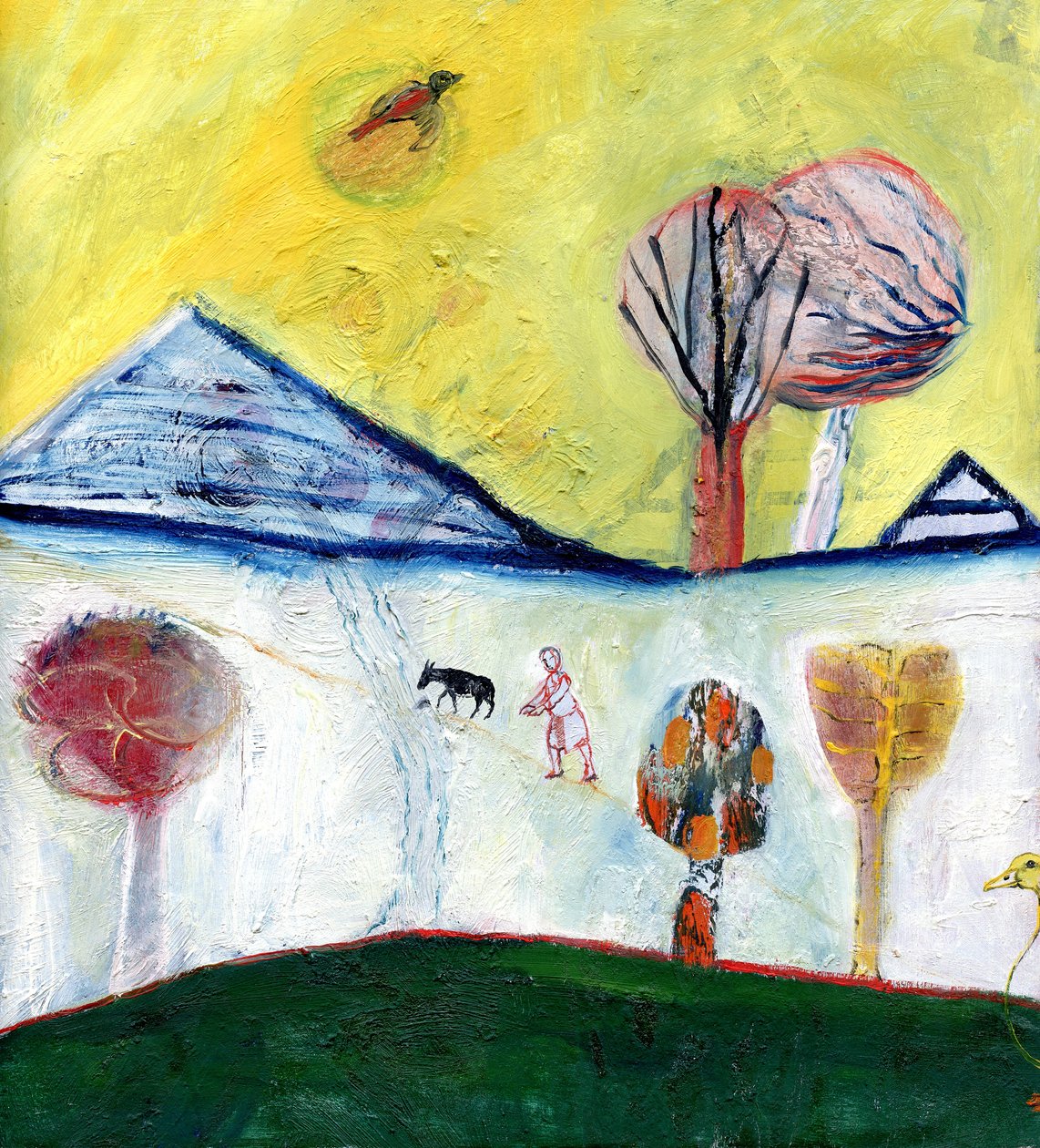 Moje kachna, 2004, (olej na papíře) od Gigi Sudbury