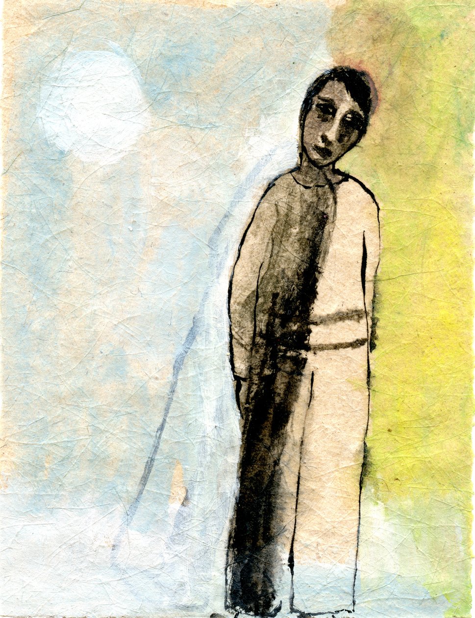 Shadow, 2005, (olej na papíře) od Gigi Sudbury