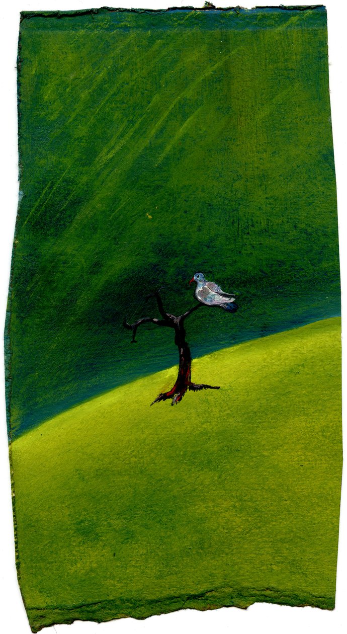 Poslední, 2005, (olej na papíře) od Gigi Sudbury