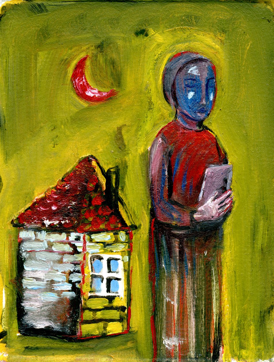 Letter, 2017, (olej na papíře) od Gigi Sudbury