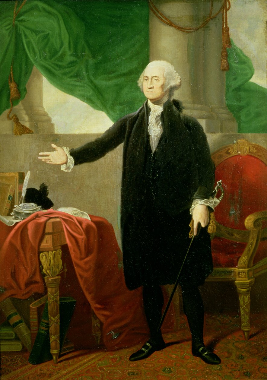 Portrét George Washingtona (viz také 49649, 58211, 73060) od Gilbert Stuart