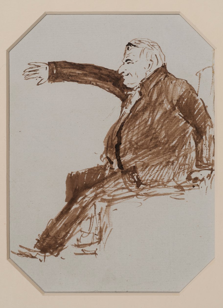 Sydney Smith (pero a sépiový inkoust na papíře) od Gilbert Stuart Newton