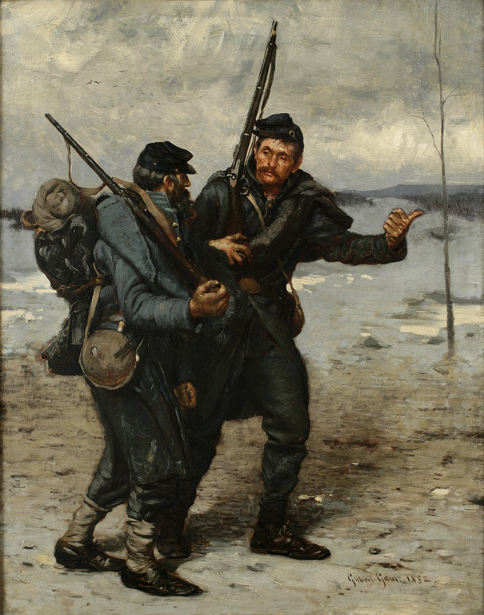 Stragglers, 1882 od Gilbert Gaul
