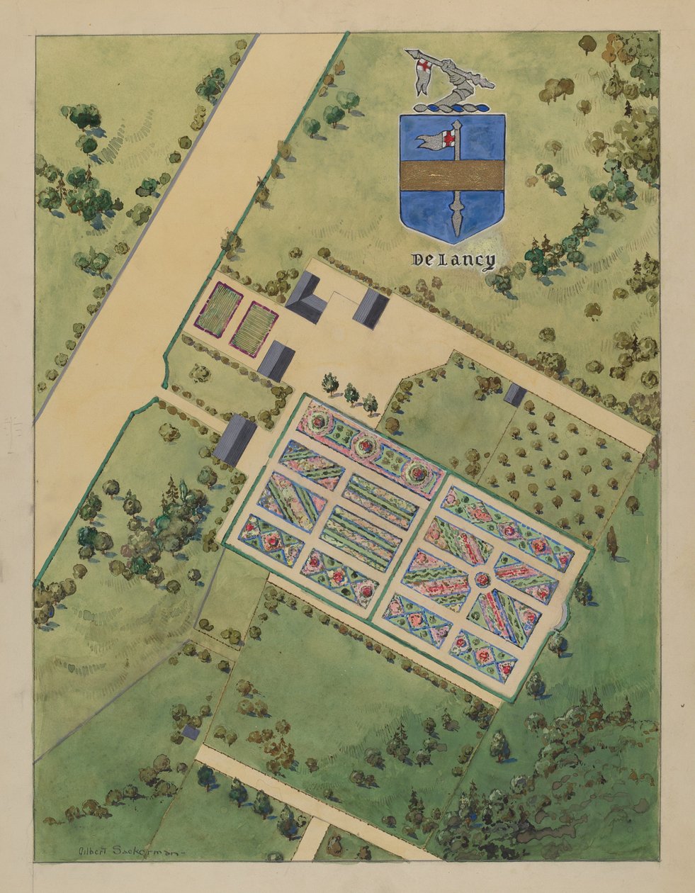 J. Delancey Estate, c. 1936. od Gilbert Sackerman