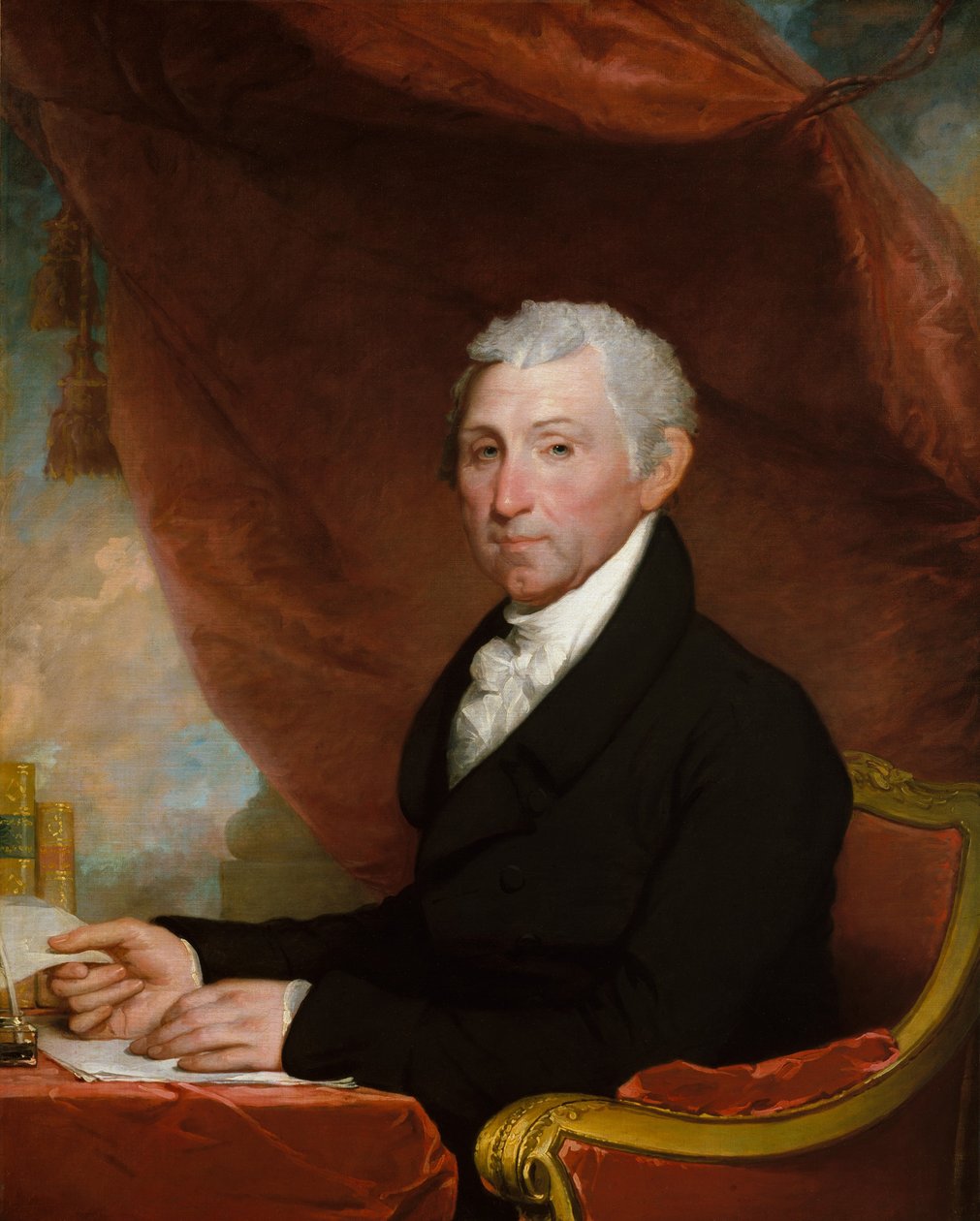 James Monroe, kolem 1820-22 (olej na plátně) od Gilbert Stuart