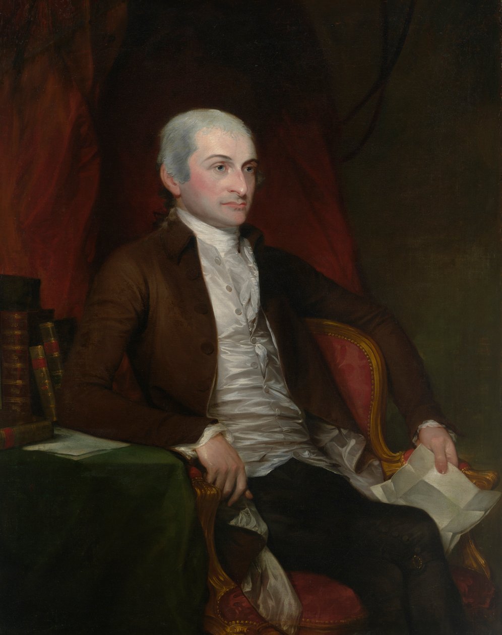 John Jay, zahájeno 1784, dokončeno 1818. od Gilbert Stuart
