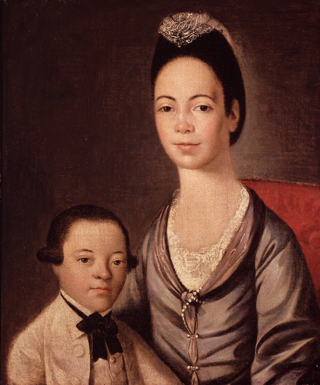 Paní Aaron Lopez a její syn, Joshua od Gilbert Stuart