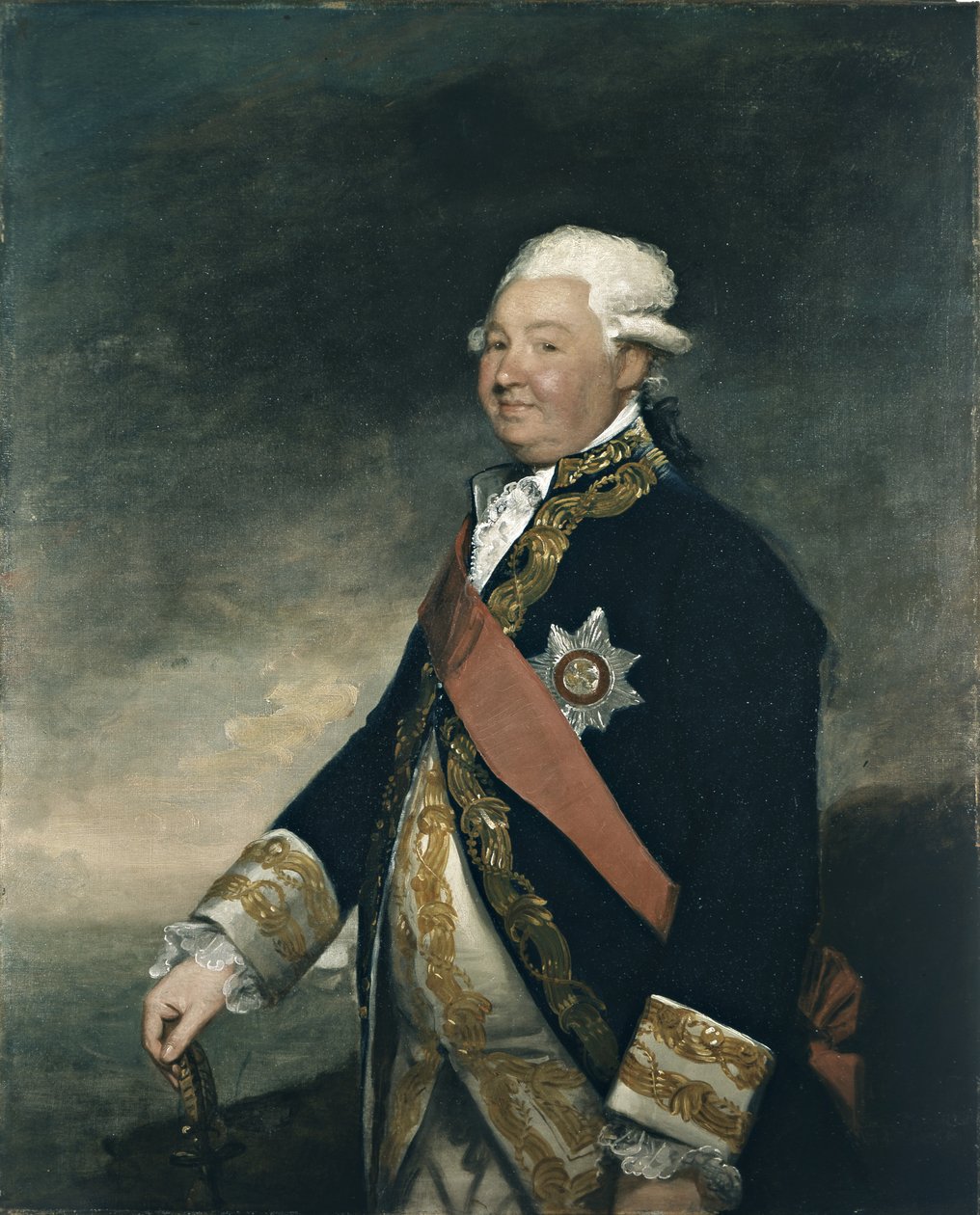 Viceadmirál Edward Hughes (olej na plátně) od Gilbert Stuart