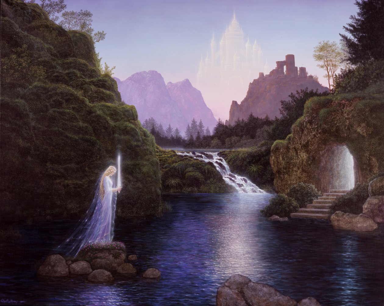 Camelot, 2006 (akryl na desce) od Gilbert Williams
