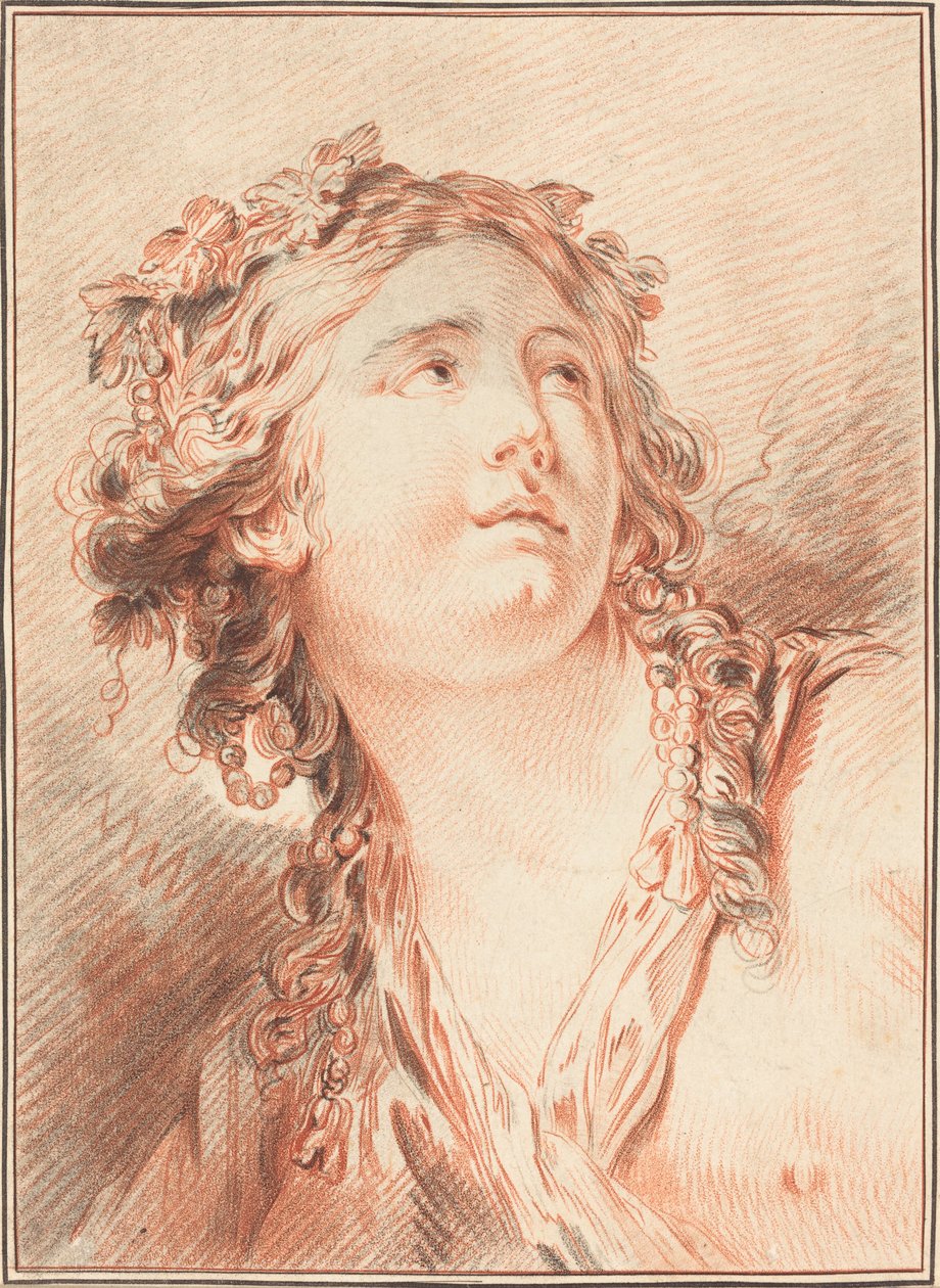 Hlava mladé ženy. od Gilles Demarteau