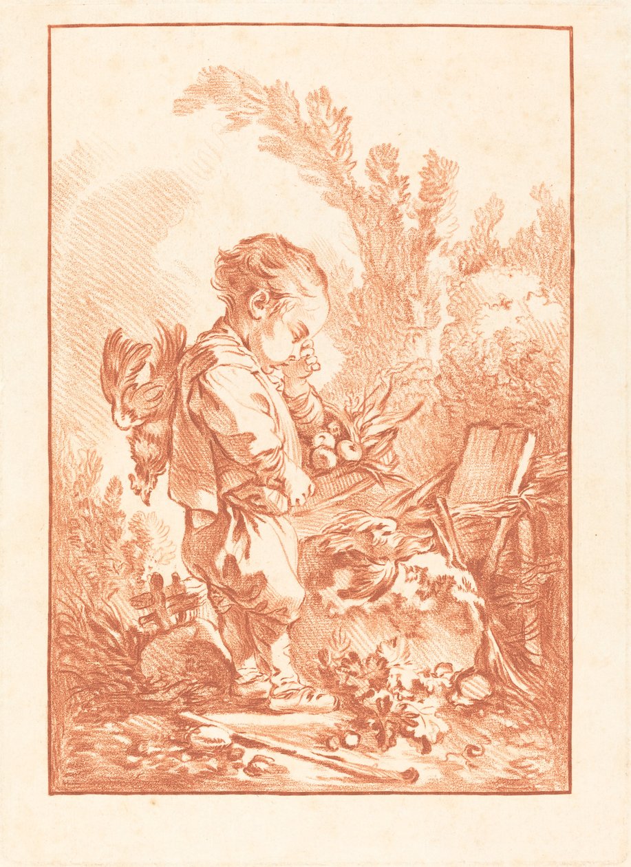 The Marauder The Thief, c. 1769. od Gilles Demarteau