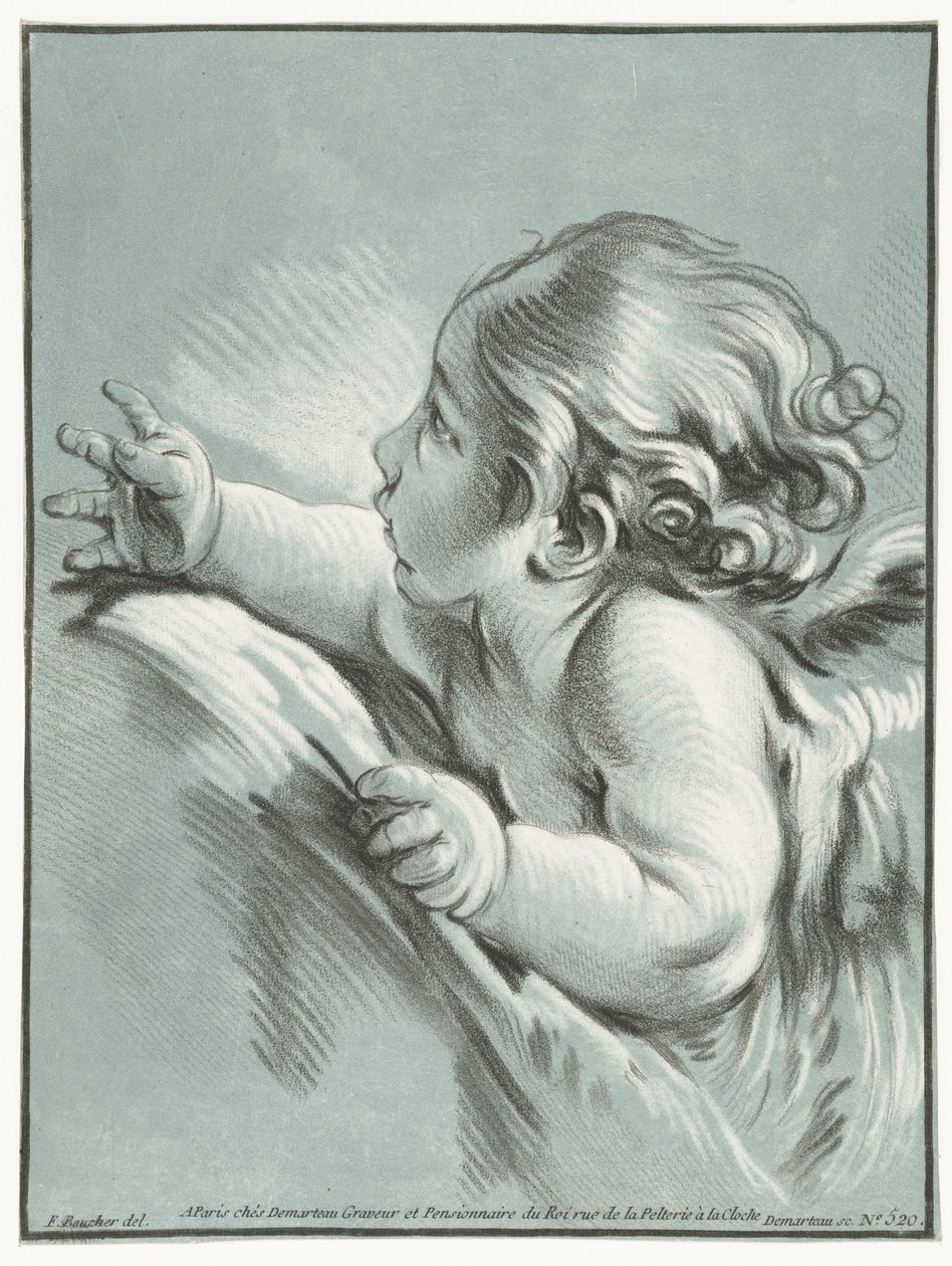 Putto Obálky lásky od Gilles Demarteau