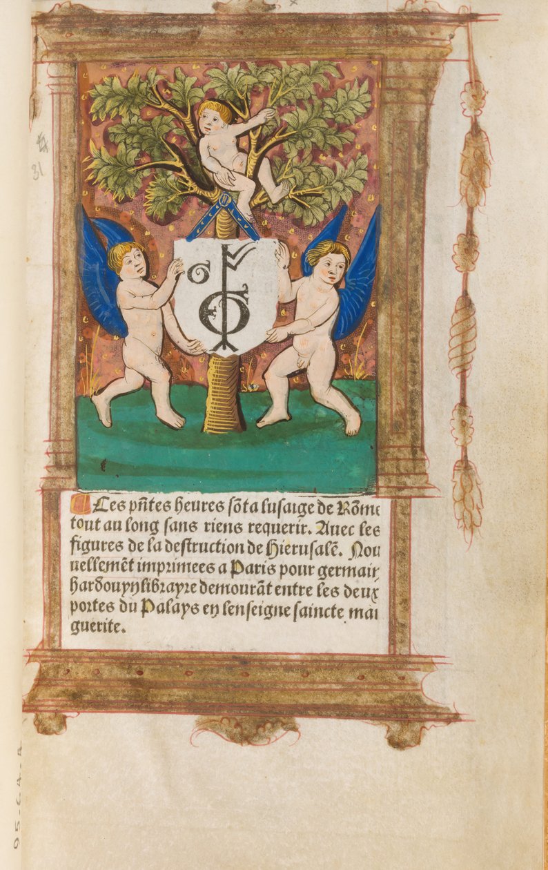 Kniha hodin, francouzština, 1518-21 od Gilles Hardouyn