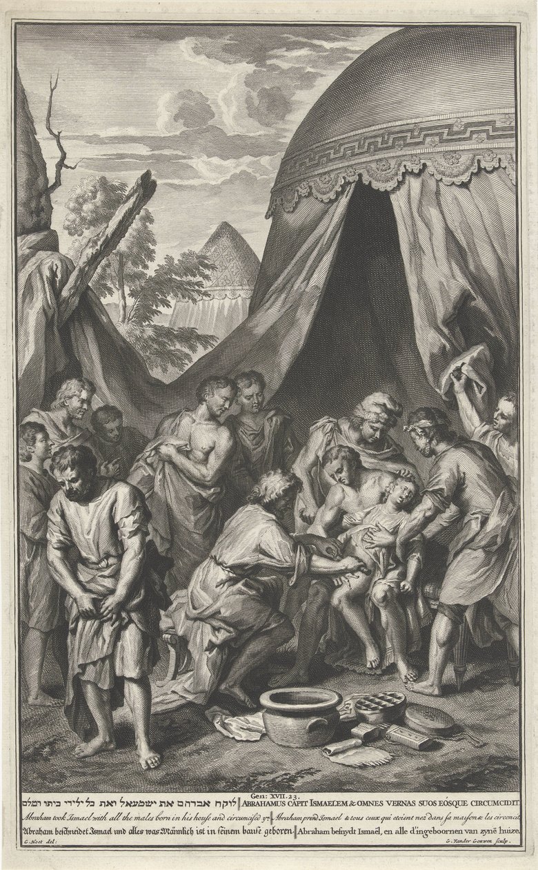 Izmaelova obřízka od Gilliam van der Gouwen