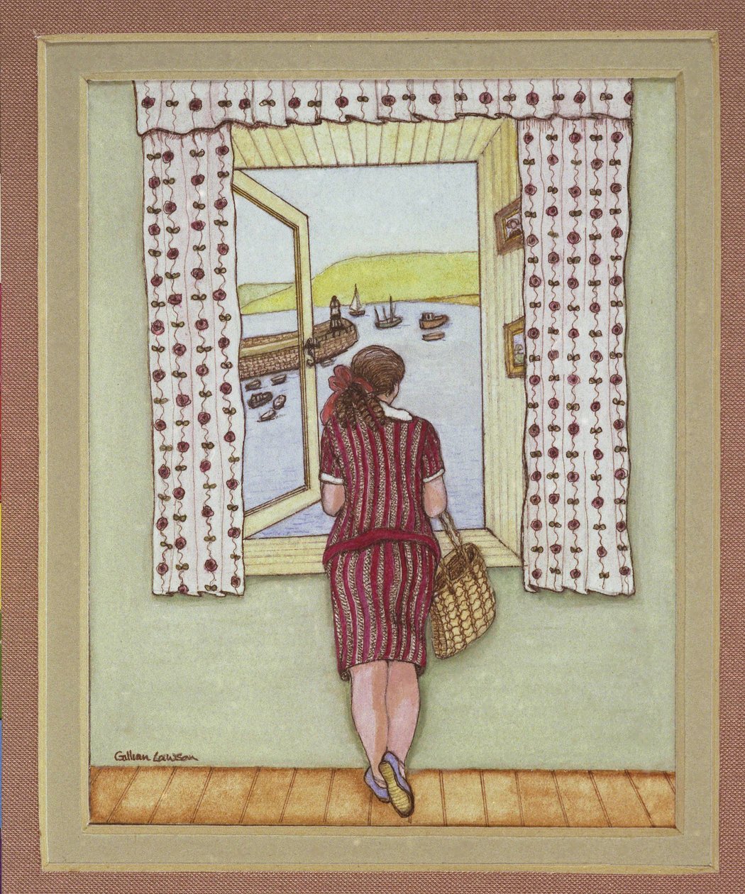 Harbour View, 1986 (akvarel na papíře) od Gillian Lawson