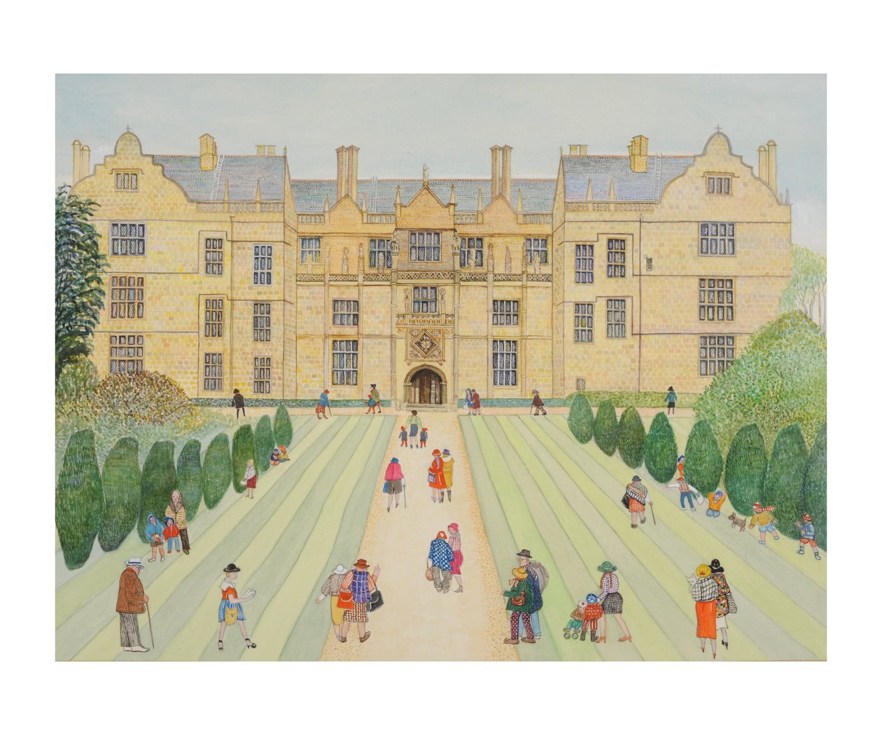 Montacute House (wc na papíře) od Gillian Lawson