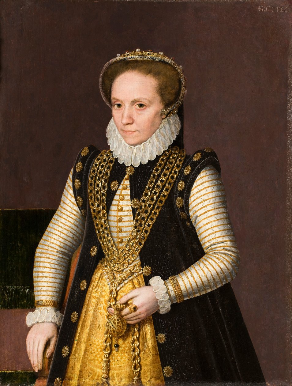 Portrét neznámé šlechtičny, 1575. od Gillis Claeissens