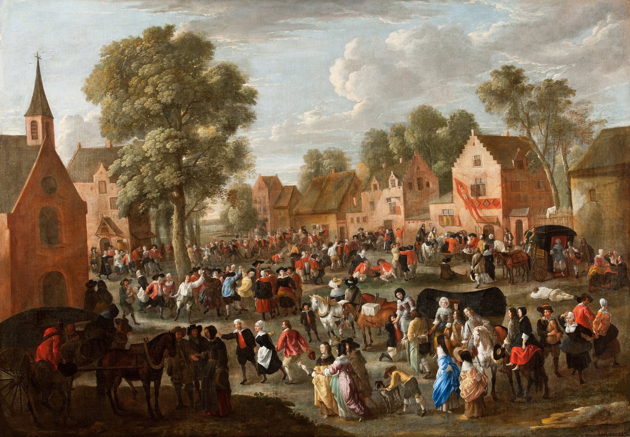 Vesnický jarmark od Gillis van Tilborgh