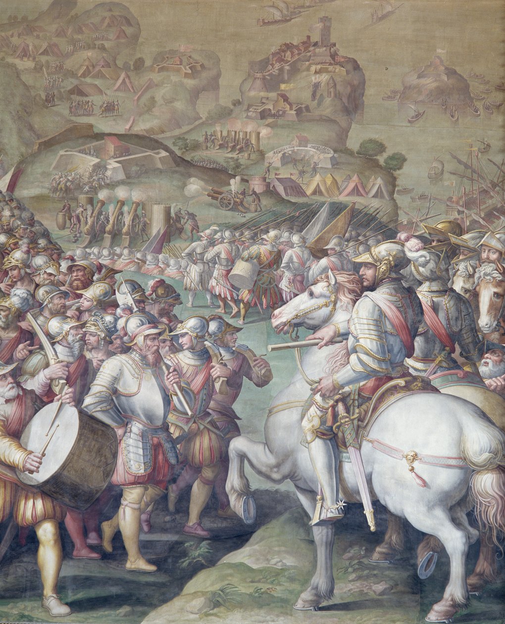 Dobytí Porto Ercole, 1555-72 od Giorgio Vasari