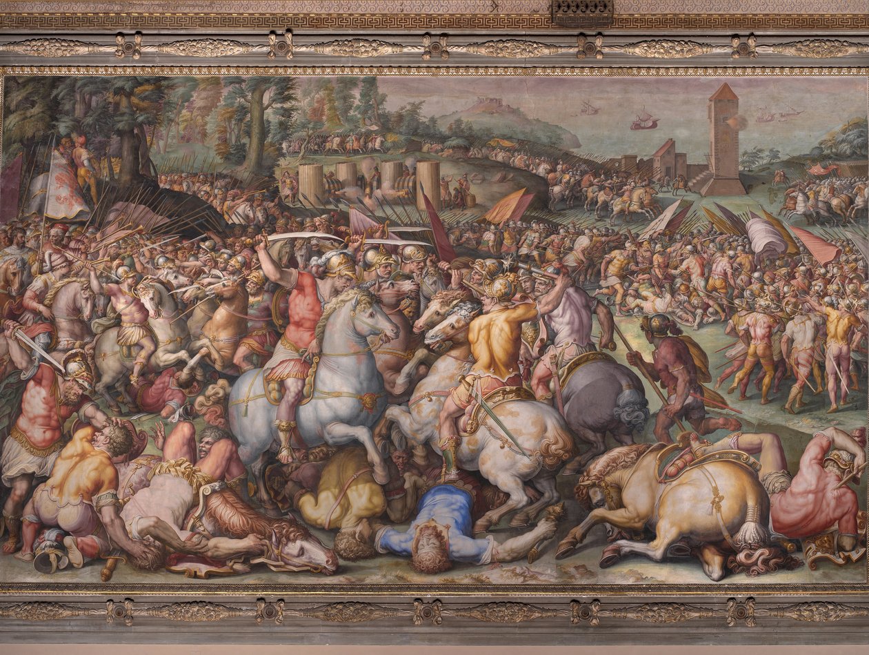 Route of Pisans at Torre San Vincenzo Rout of the Pisans at Torre San Vincenzo od Giorgio Vasari
