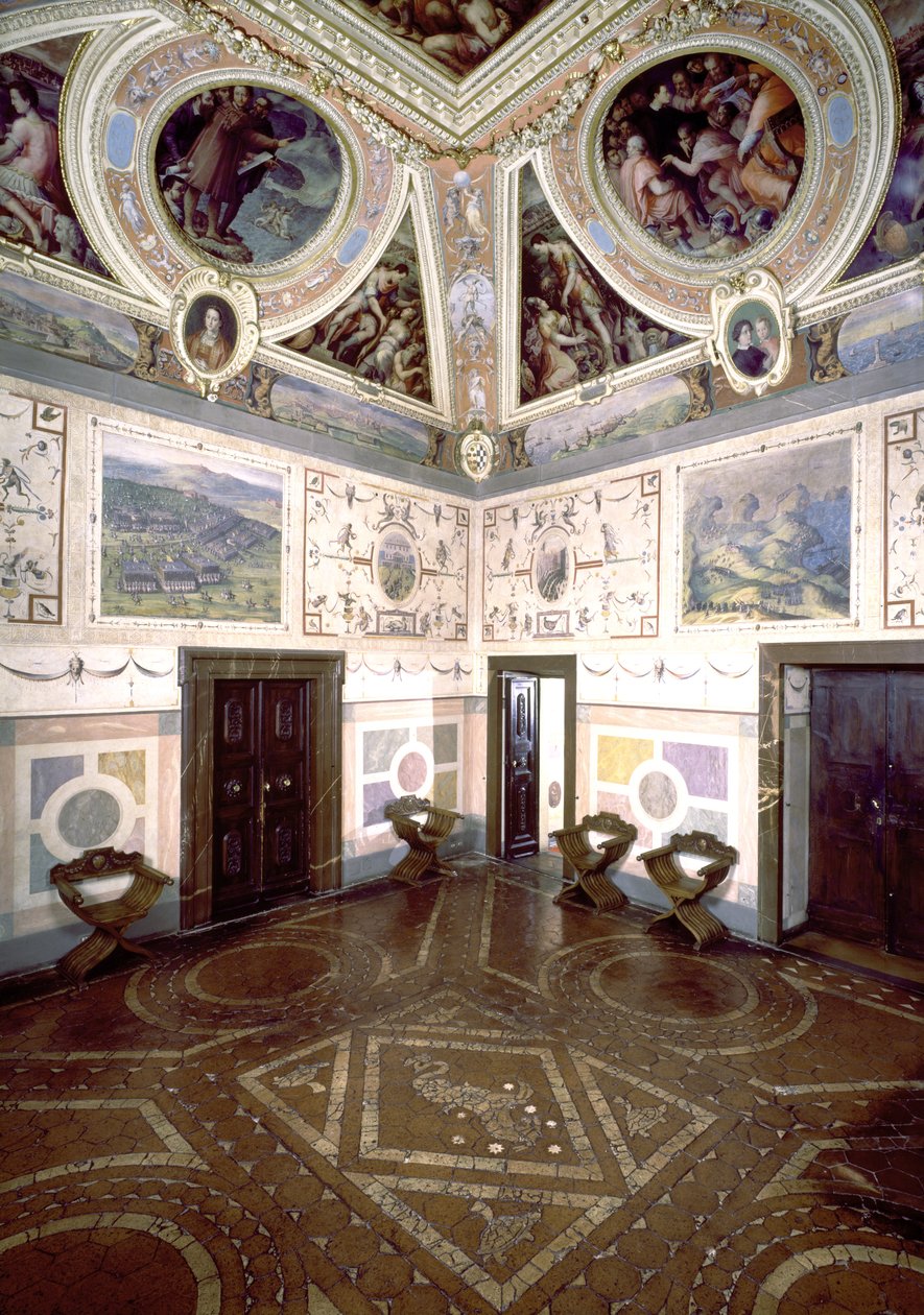 Pohled na Sala di Cosimo I, 1556 od Giorgio Vasari
