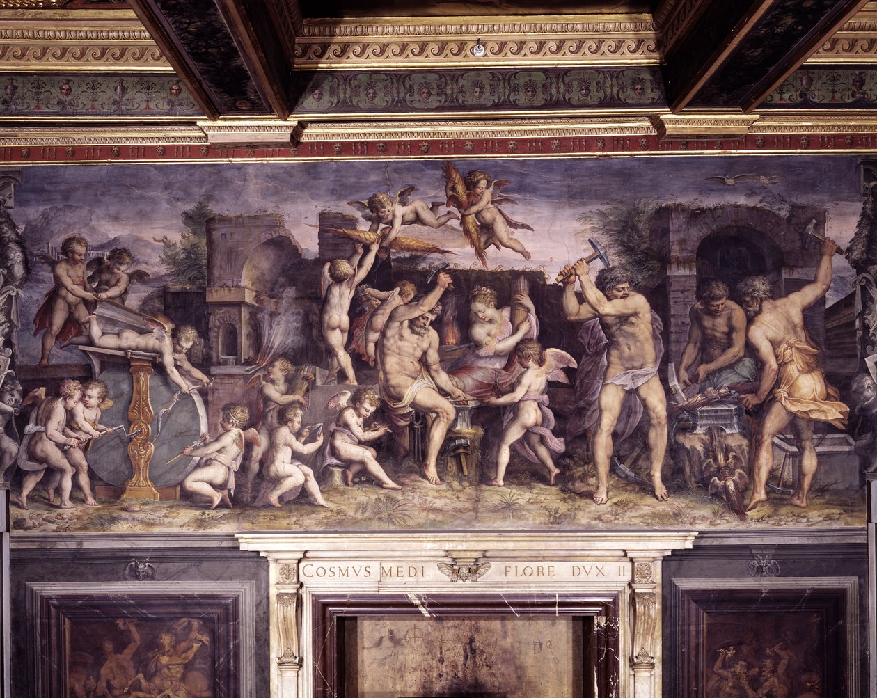 Vulkány kují od Giorgio Vasari