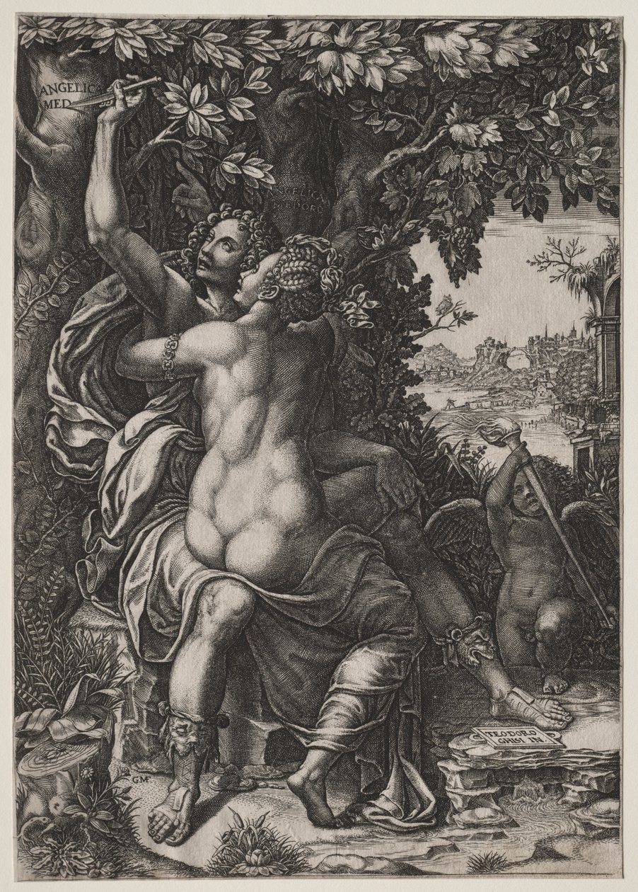 Angelika a Medoro od Giorgio Ghisi