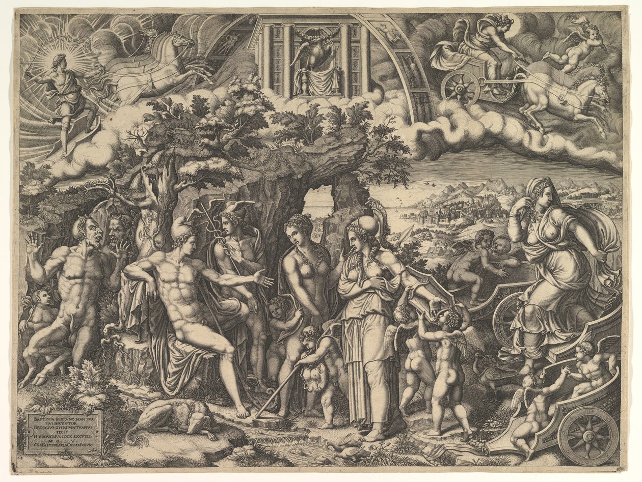 Soud v Paříži, 1555. od Giorgio Ghisi